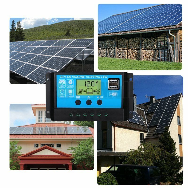 20-80A MPPT Solar Panel Regulator Charge Controller Auto Focus Tracking 12,24V
