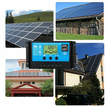 20-80A MPPT Solar Panel Regulator Charge Controller Auto Focus Tracking 12,24V