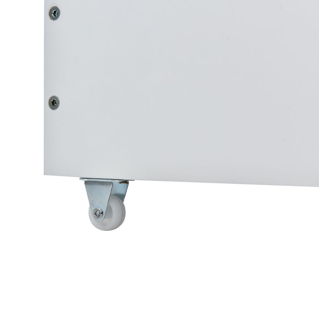 Bunk Bed, Kids Children, 3FT Solid Pine Wood Single Bed Frame & Under Bed Slide Drawer Storage, With Shelf, White 90x190cm